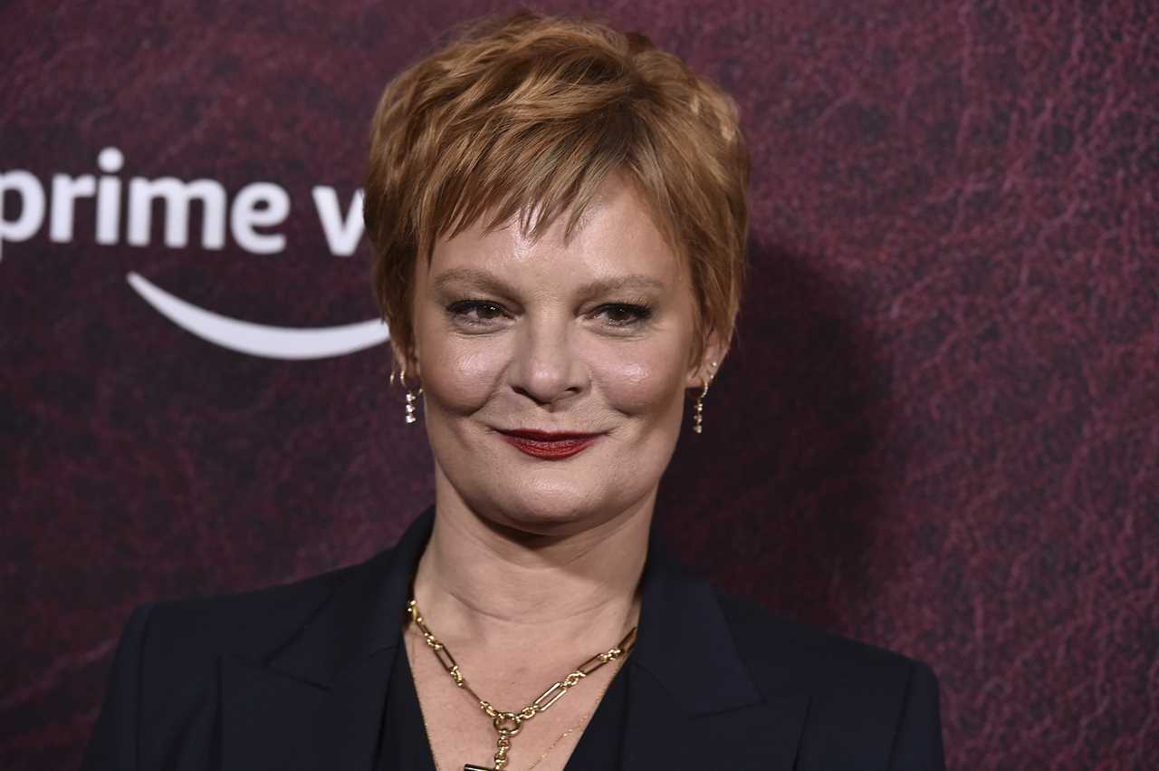 Martha Plimpton arrives at the premiere of The Tender Bar on Dec. 12, 2021. (Photo by Jordan Strauss/Invision/AP)