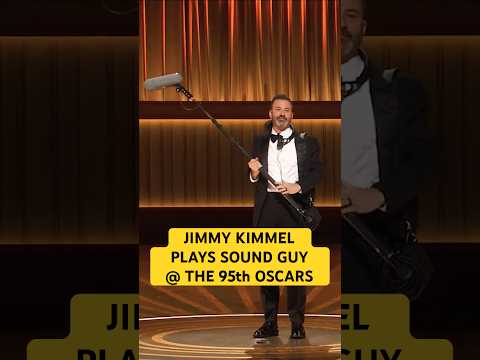 Jimmy Kimmel Tries His Hand At Sound Design And Captures 95th #Oscars Room Tone #shorts #shortsfeed