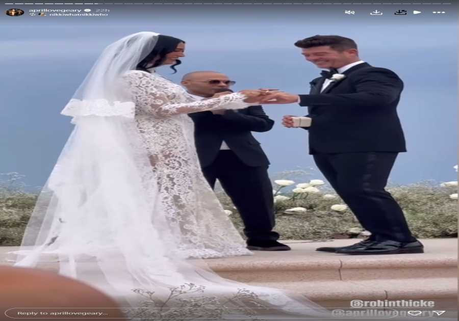 Inside Robin Thicke's wedding to April Love Geary