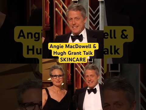 Hugh Grant Praises Andie MacDowell's Skincare Routine While Presenting At The 95th Oscars #shorts