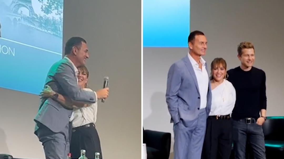 Alyssa Milano and Julian McMahon attend Paris fan convention together