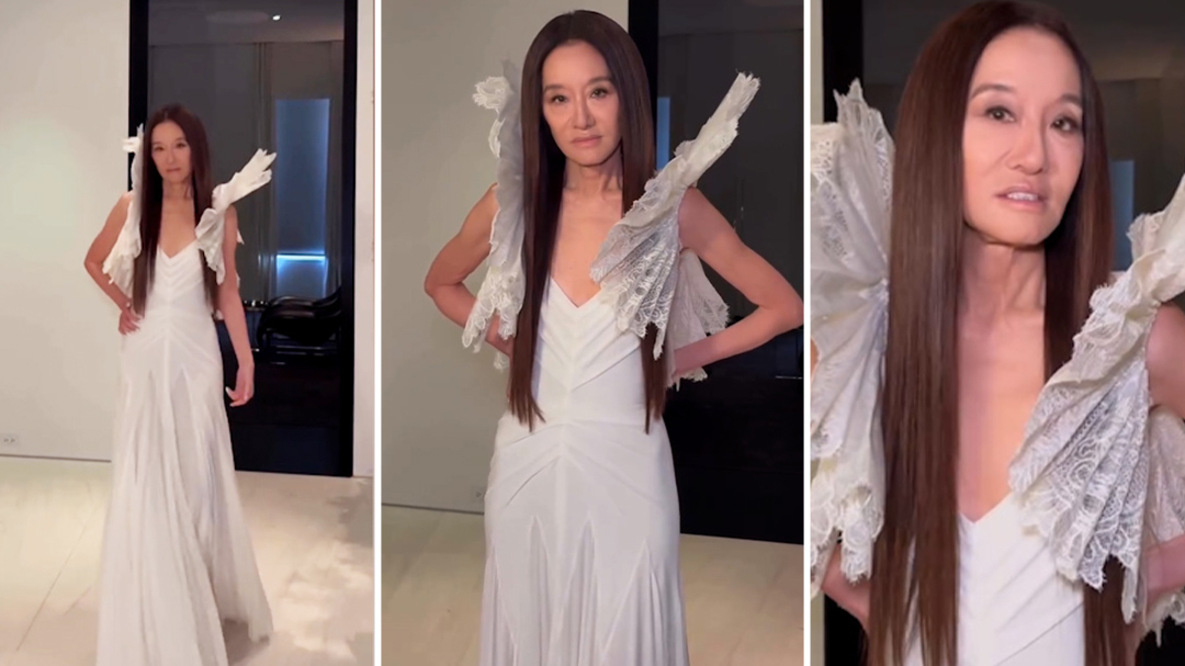 Vera Wang stuns in white at the Fragrance Foundation Awards