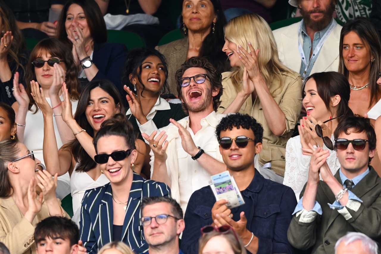 andrew garfield wimbledon hard launch new girlfriend monica barbaro