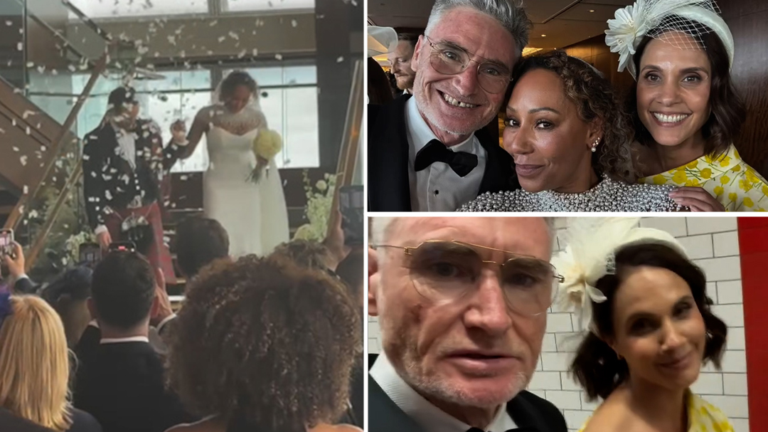 Dave 'Hughesy' Hughes attends Mel B's wedding