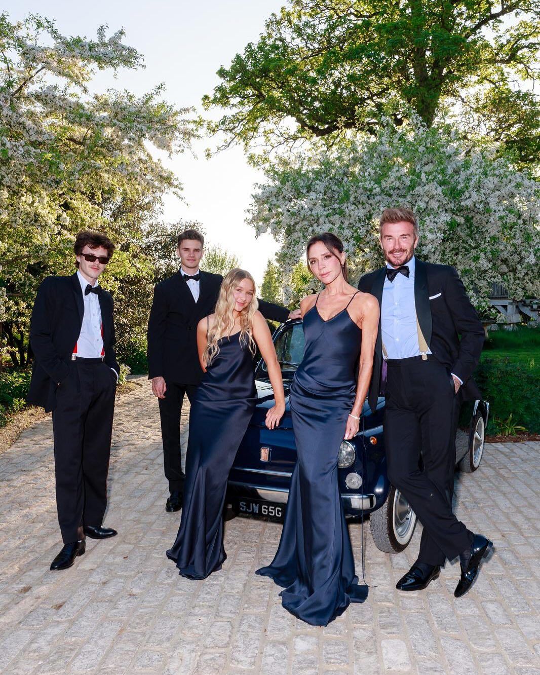 Romeo Beckham, Cruz Beckham, Harper Seven Beckham, Victoria Beckham, David Beckham