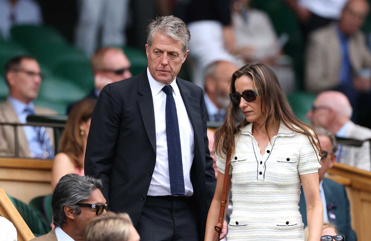 Hugh Grant and Anna Elisabet Eberstein