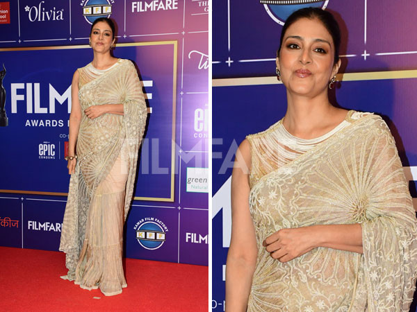 Photos: Tabu Stuns in an Ivory Saree at The Filmfare Marathi Awards 2025 