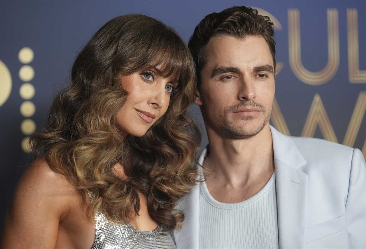Alison Brie and Dave Franco at the Las Culturistas Culture Awards on July 17, 2025, at The Orpheum Theatre in Los Angeles. 