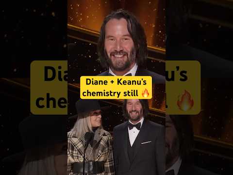 Keanu Reeves and Diane Keaton's Cute Rom-Com Reunion at 92nd #Oscars #shorts