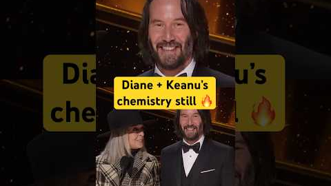 Keanu Reeves and Diane Keaton's Cute Rom-Com Reunion at 92nd #Oscars #shorts