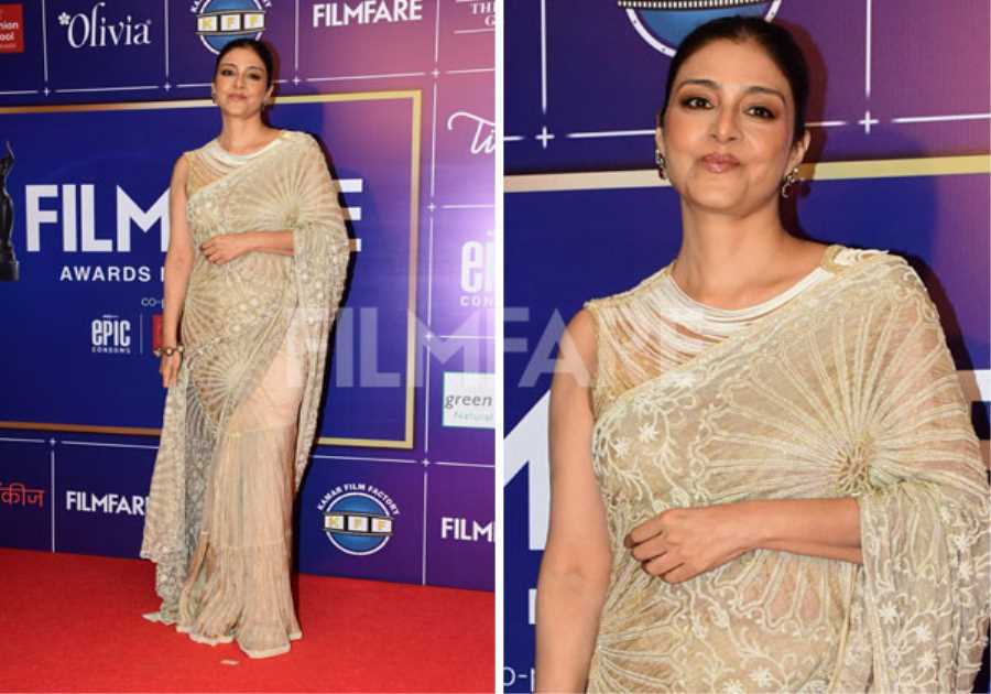 Photos: Tabu Stuns in an Ivory Saree at The Filmfare Marathi Awards 2025 