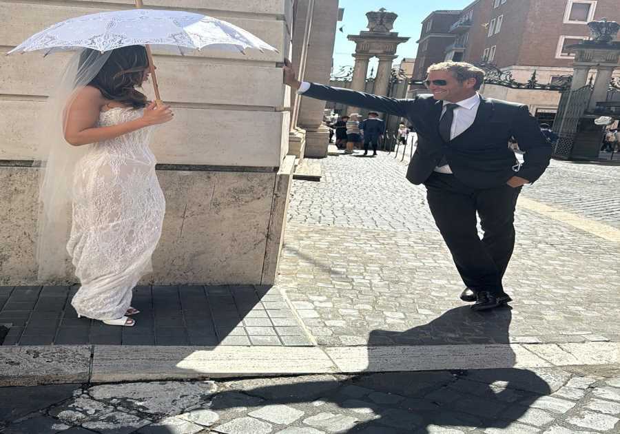 Yellowstone star Josh Lucas marries partner Brianna Ruffalo in Vatican City wedding