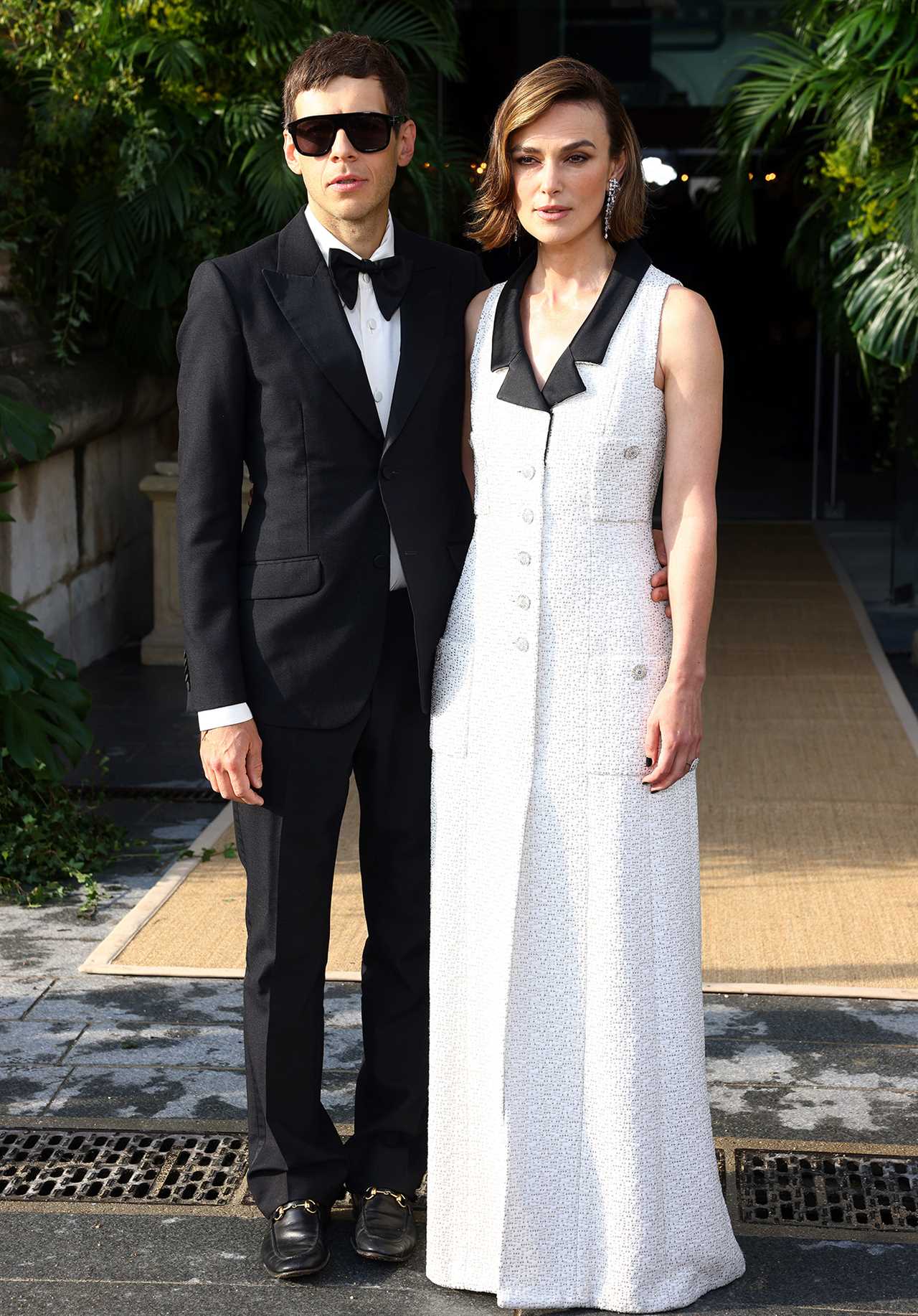 James Righton and Keira Knightley at the Bal d'Été at the Musée Des Arts Décoratifs on July 06, 2025 in Paris, France.