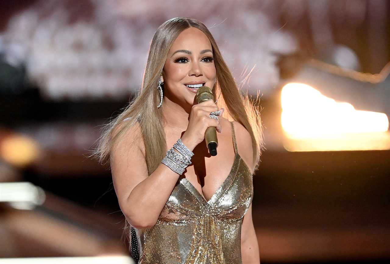 LOS ANGELES, CALIFORNIA - JUNE 09: Mariah Carey performs onstage during the 2025 BET Awards at Peacock Theater on June 09, 2025 in Los Angeles, California.  (Photo by Paras Griffin/Getty Images for BET)