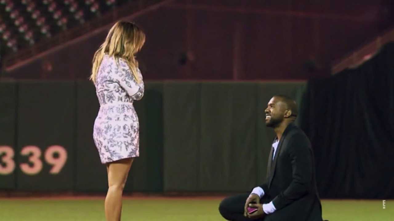 Kim and kayne wedding proposal 