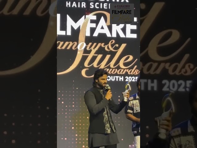 Sudheer Babu Wins Most Glamorous Star | Filmfare Glamour and Style Awards 2025 