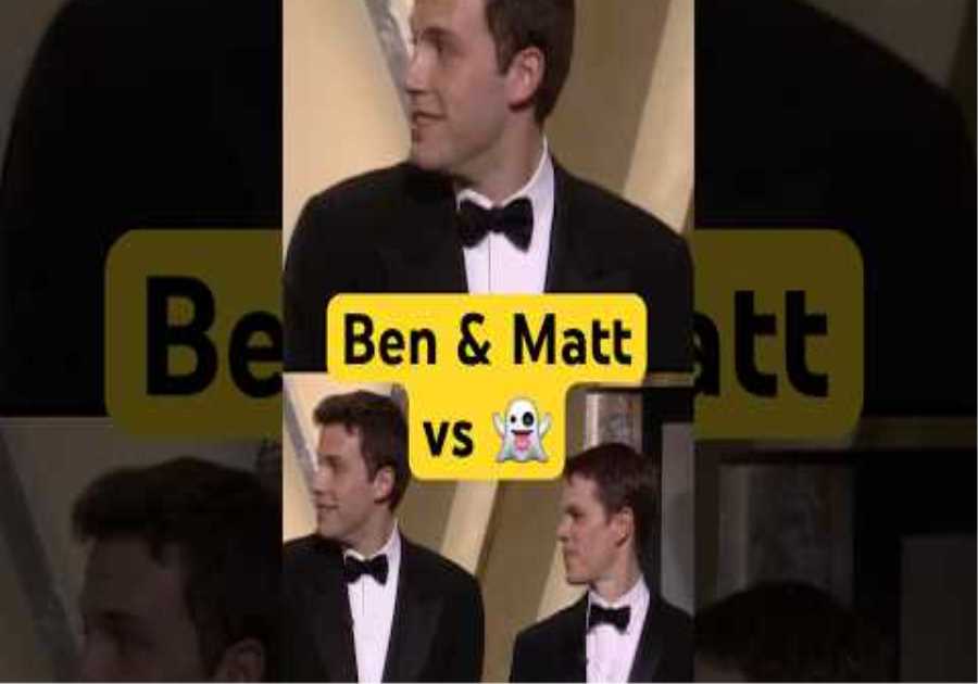 Ben Affleck & Matt Damon's First #Oscars Presentation Is Haunted #shorts