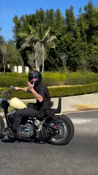 Brooklyn Beckham motorcycle