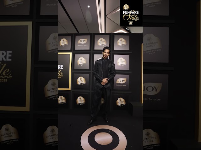Ishaan Khatter serving major style on the red carpet at the Filmfare Glamour And Style Awards 