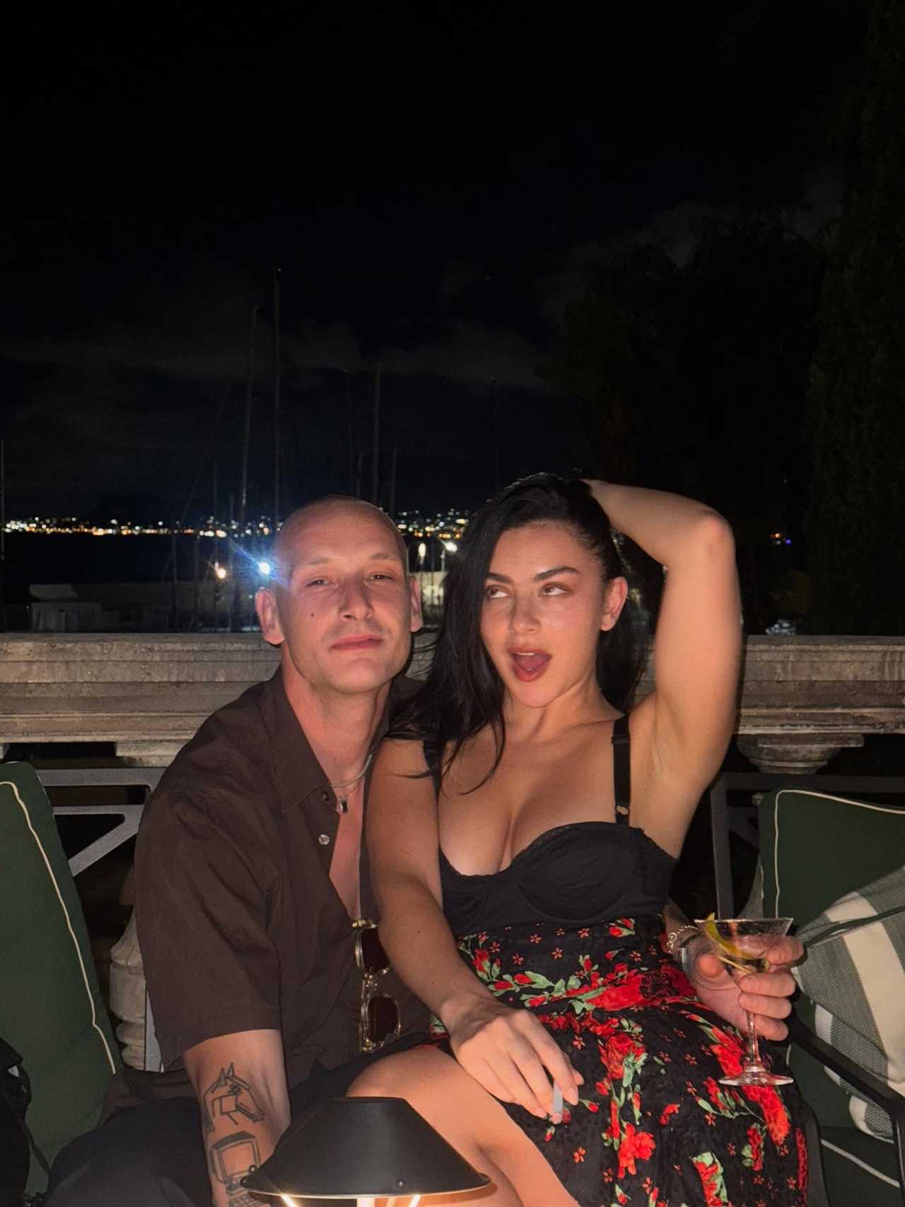 Charli XCX with George Daniel in Sicily