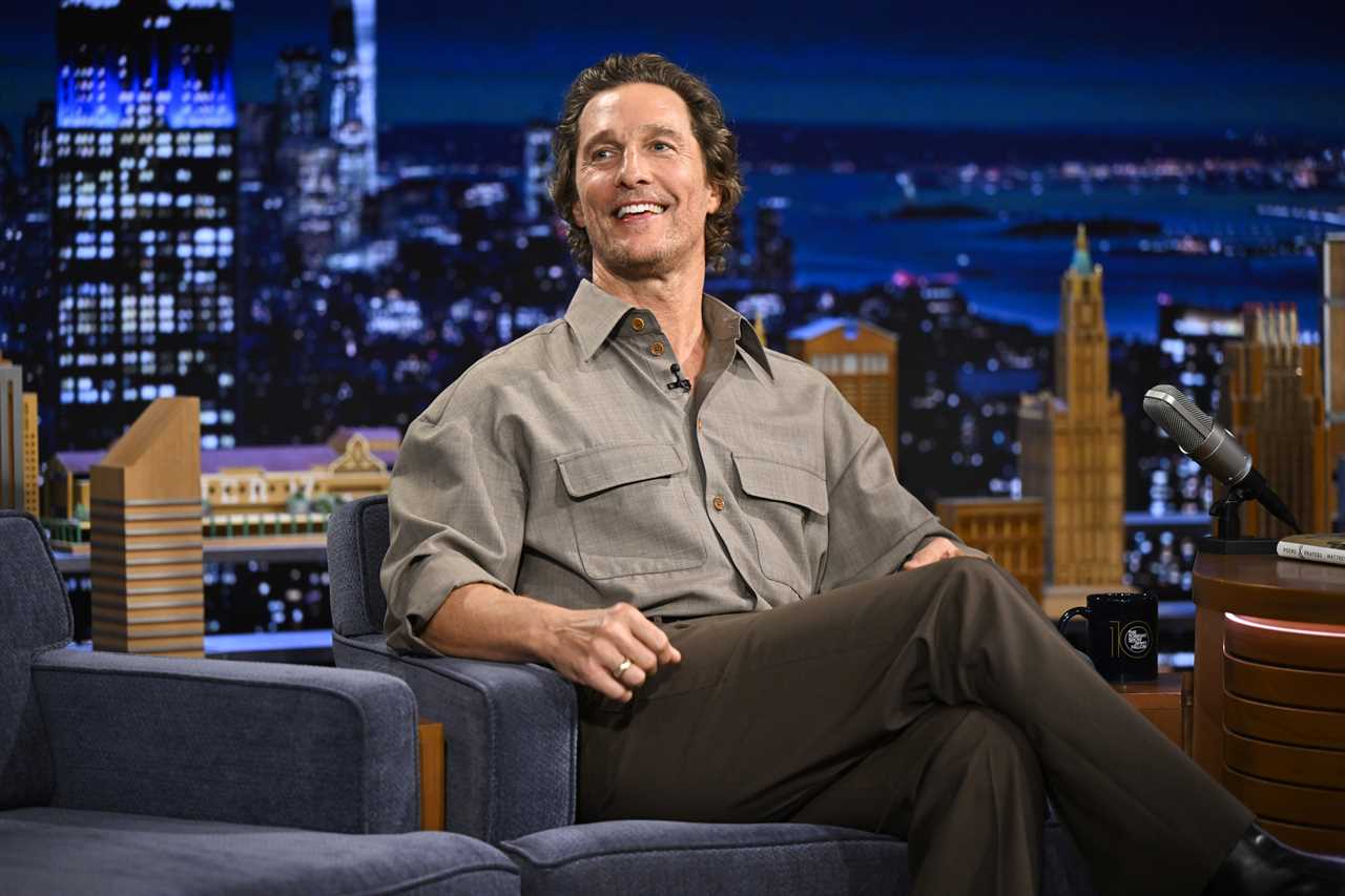 THE TONIGHT SHOW STARRING JIMMY FALLON -- Episode 2187 -- Pictured: Actor Matthew McConaughey during an interview on Sunday, September 21, 2025 -- (Photo by: Todd Owyoung/NBC via Getty Images)