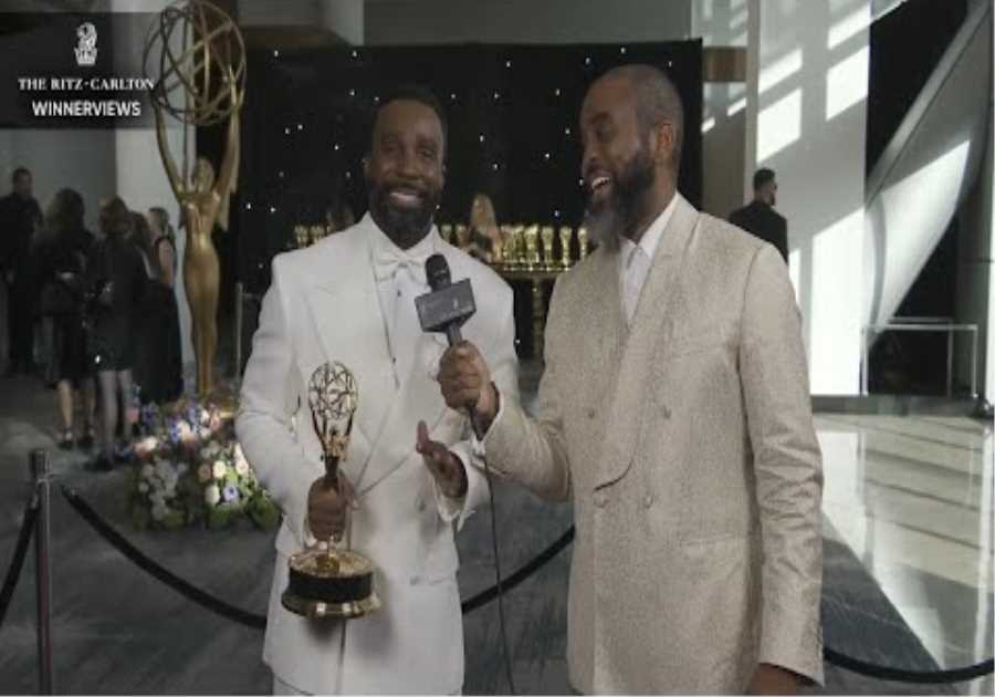 Tramell Tillman 77th Emmy Awards Winnerview