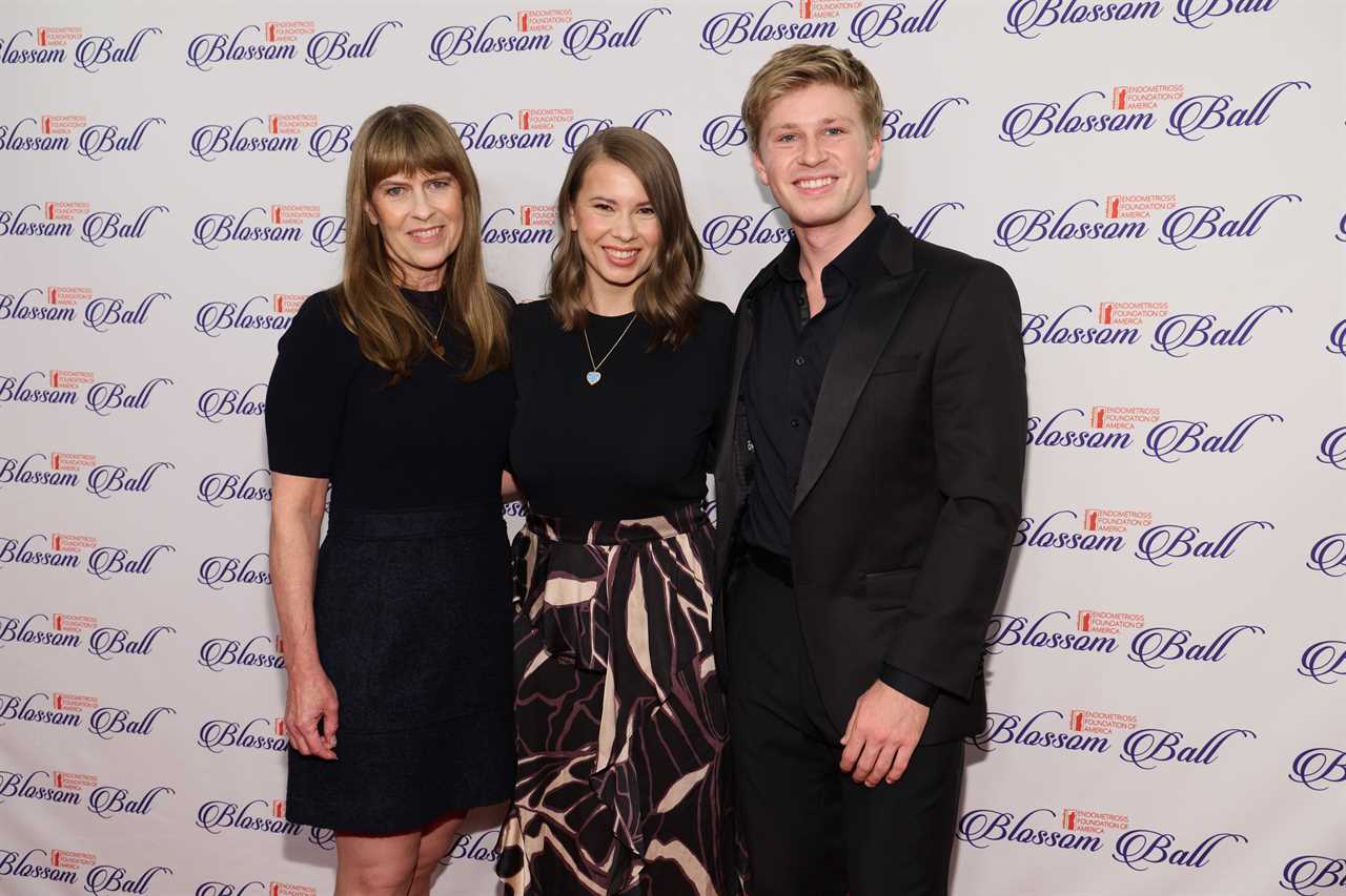 Terri Irwin, Bindi Irwin and Robert Irwin attend the 12th Annual Endometriosis Foundation of America's Blossom Ball at Gotham Hall on May 03, 2024 in New York City.