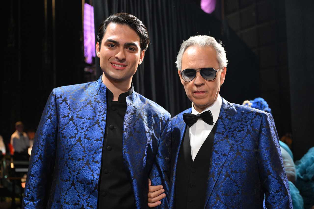 Matteo Bocelli and Andrea Bocelli
