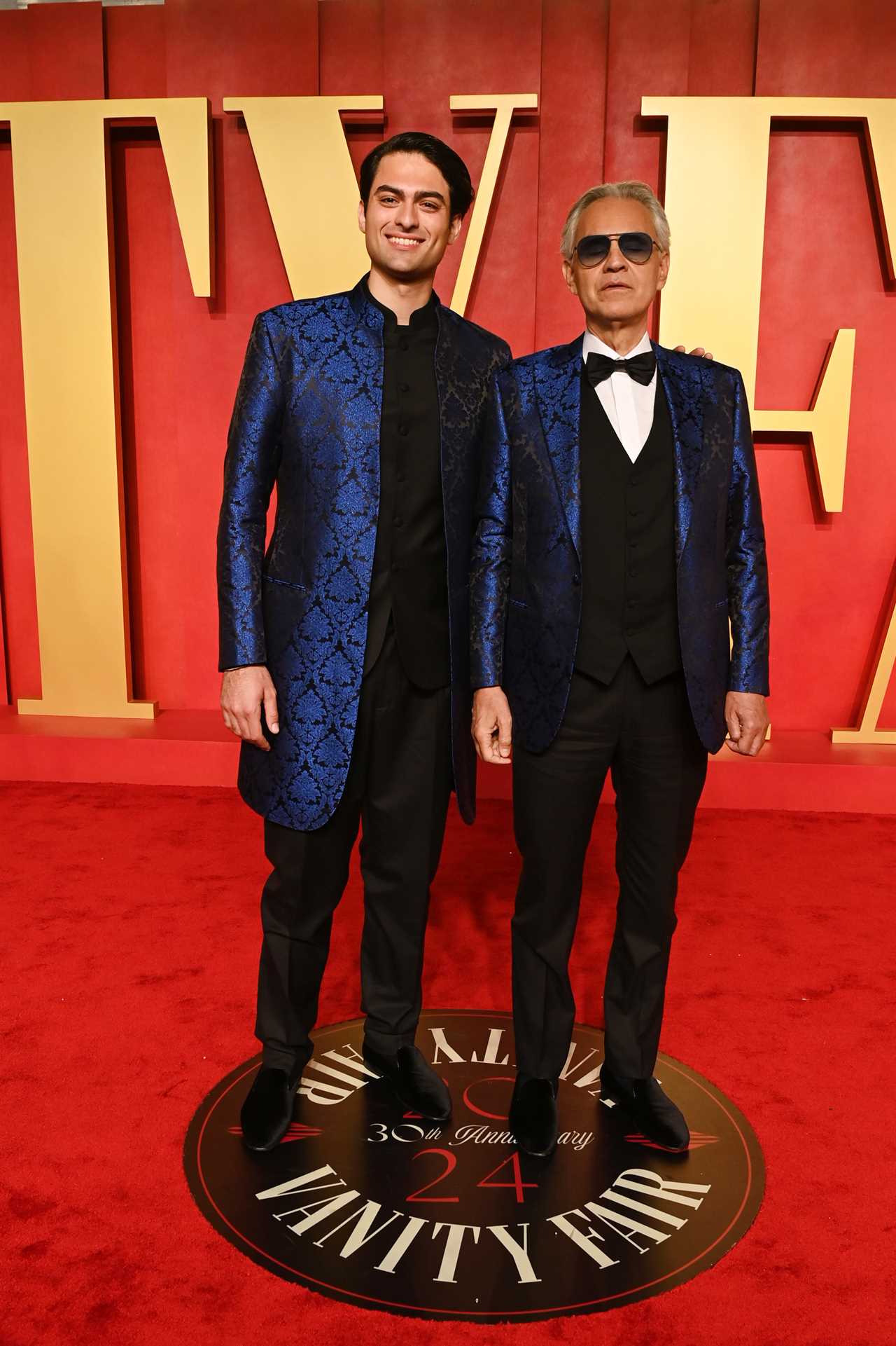 Matteo Bocelli and Andrea Bocelli