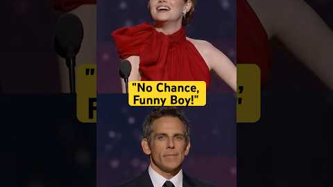 Ben Stiller Tries to Keep Emma Stone on Script at the 84th #oscars #shorts