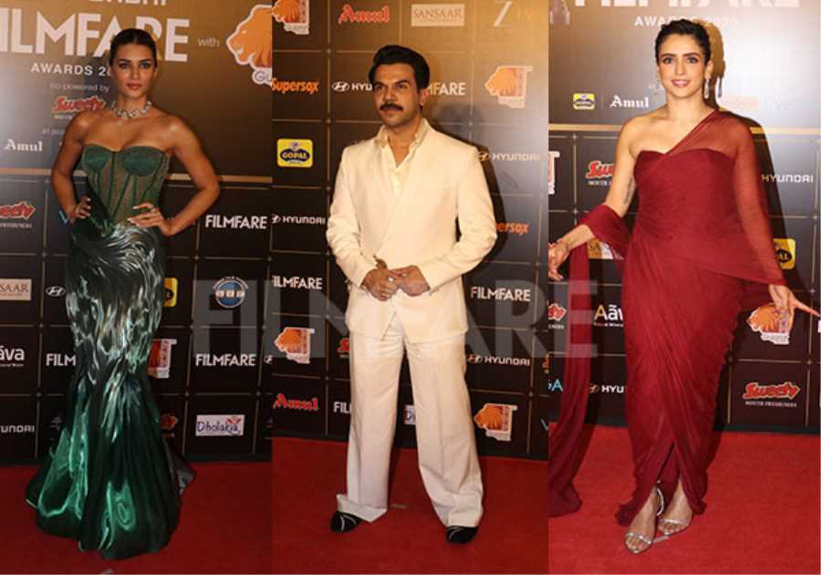 70th Hyundai Filmfare Awards 2025 With Gujarat Tourism: Kriti Sanon Rajkummar Rao and More Grace The Red Carpet 
