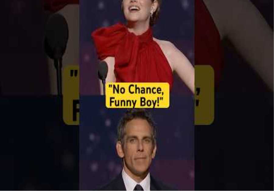 Ben Stiller Tries to Keep Emma Stone on Script at the 84th #oscars #shorts