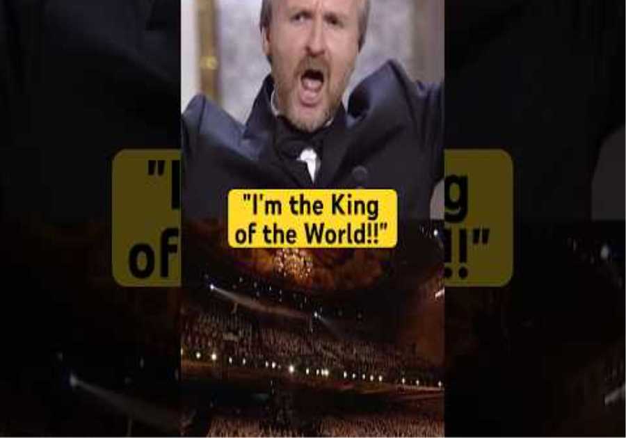“I’m the King of the World!” - James Cameron’s Iconic Oscars Moment #shorts