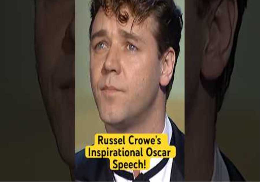 Russell Crowe’s Inspirational Oscar Speech for 'Gladiator' at the 73rd #oscars  #shorts