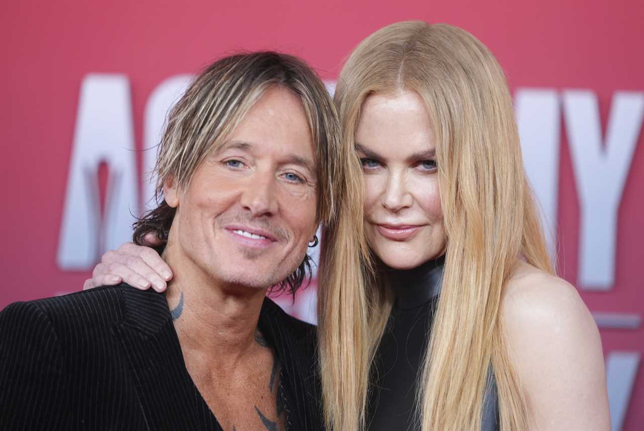 Keith Urban and Nicole Kidman at the 60th annual Academy of Country Music Awards on Thursday, May 8, 2025, in Frisco, Texas. 
