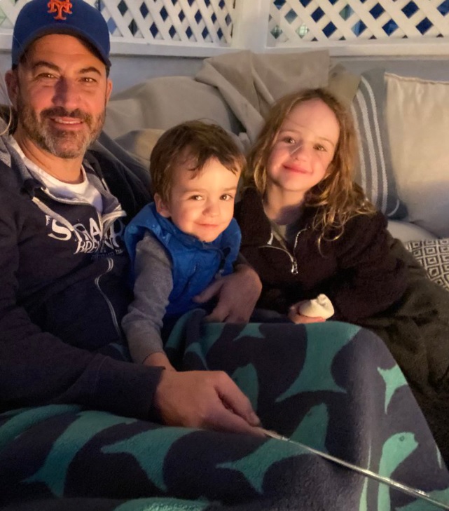 Jimmy Kimmel with kids Billy and Jane.