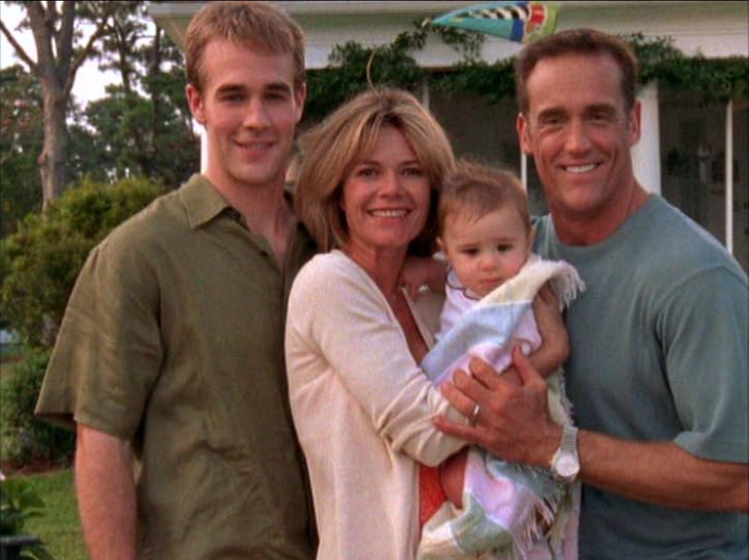 Still of James Van Der Beek, Mary-Margaret Humes and John Wesley Shipp on Dawson's Creek