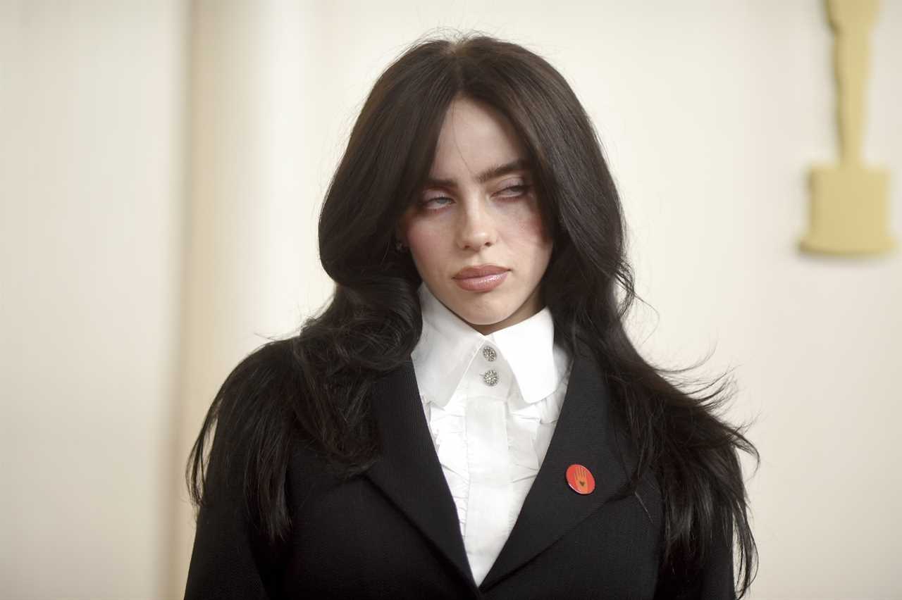 Billie Eilish arrives at the Oscars on Sunday, March 10, 2024, at the Dolby Theatre in Los Angeles. (Photo by Richard Shotwell/Invision/AP)