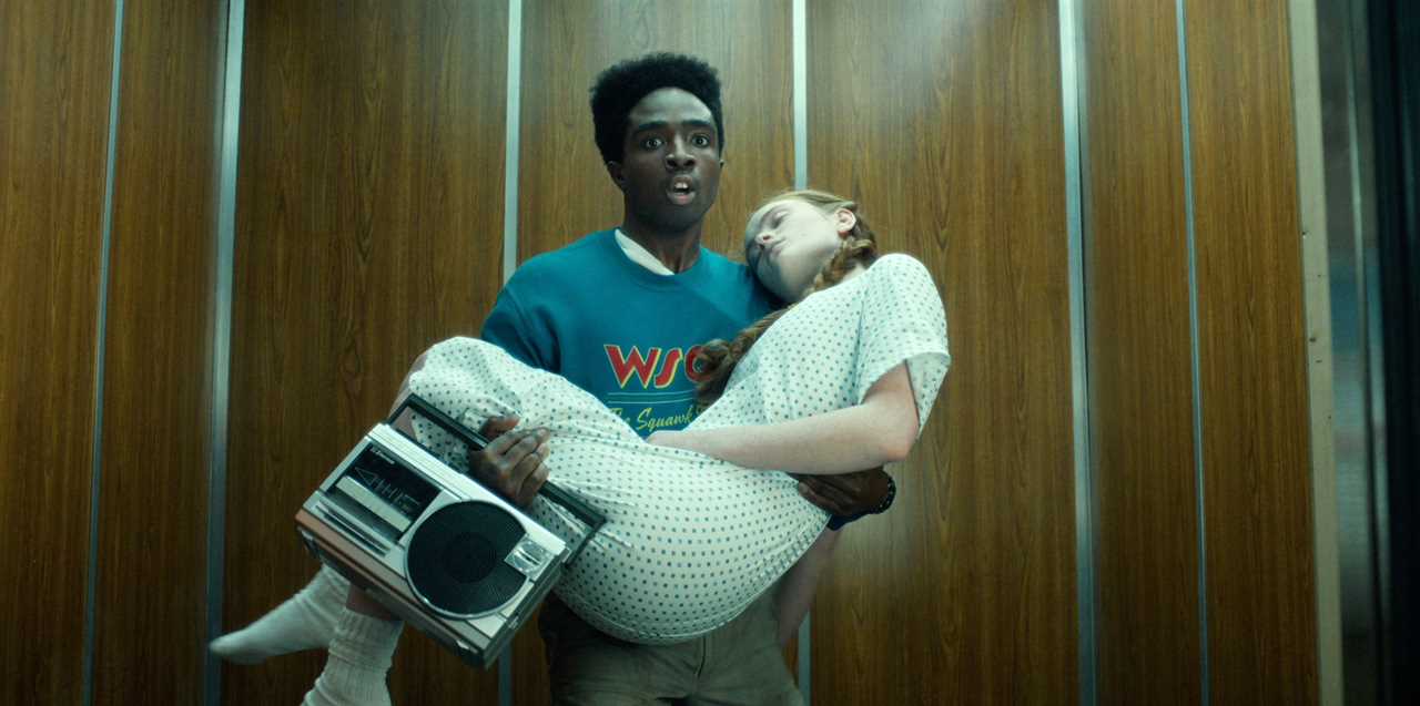 Caleb McLaughlin and Sadie Sink in Stranger Things Season 5