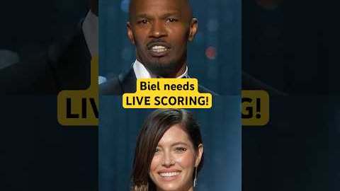 Jamie Foxx Gives Jessica Biel Her Own Live Music Score While Presenting At The 86th #Oscars #shorts