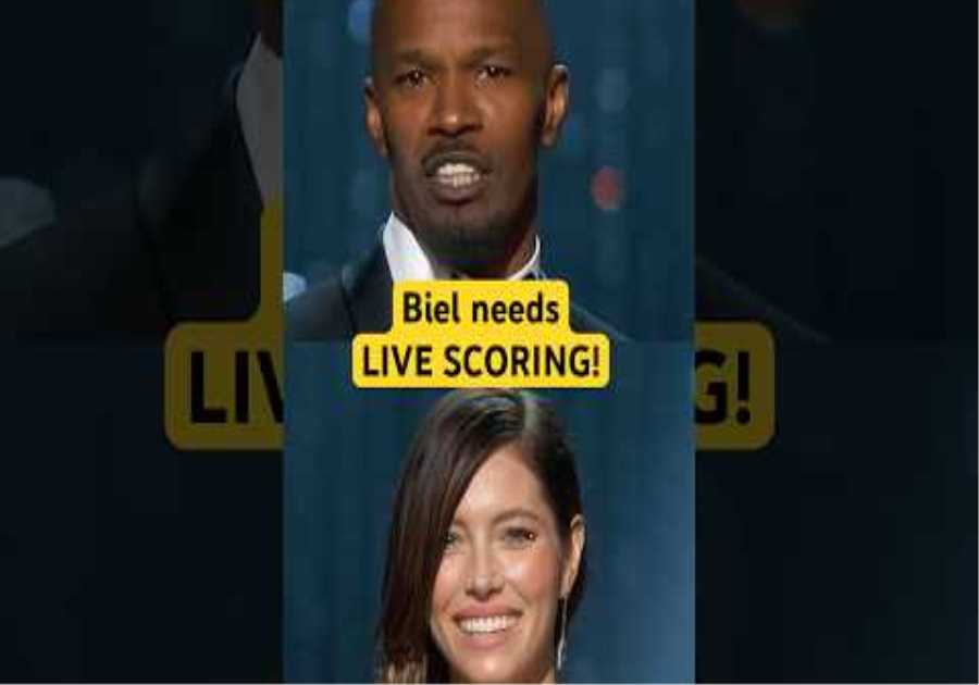 Jamie Foxx Gives Jessica Biel Her Own Live Music Score While Presenting At The 86th #Oscars #shorts