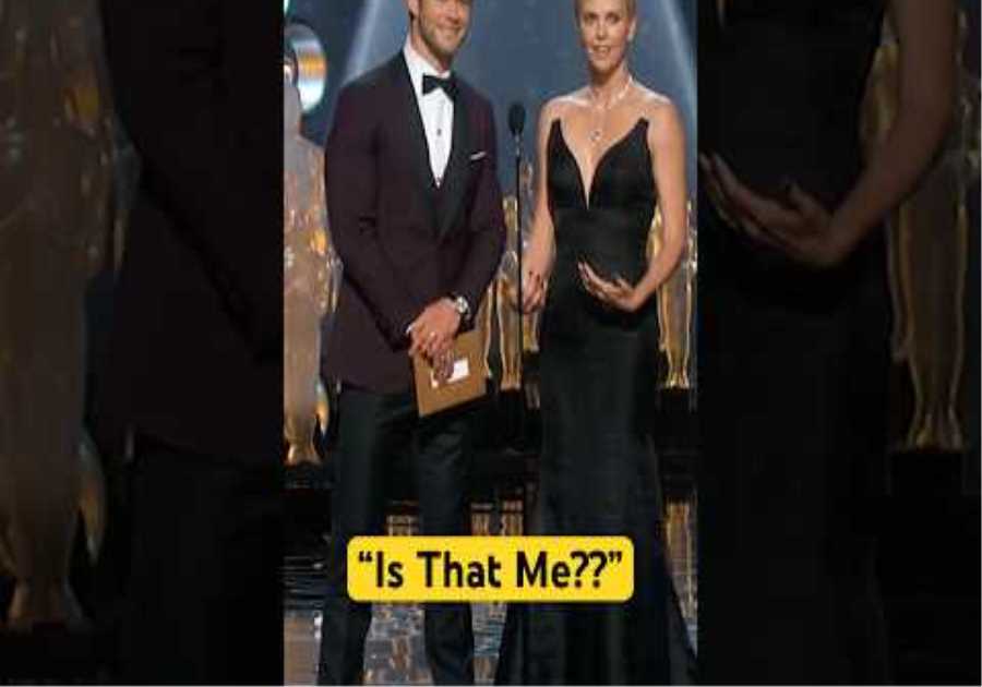 Is That Me? Charlize Theron & Chris Hemsworth 86th Oscars Teleprompter Miscue #shorts