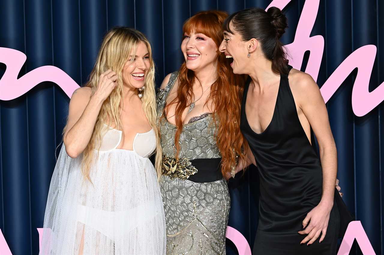 Sienna Miller, Charlotte Tilbury and Bella Tilbury attend The Fashion Awards 2025