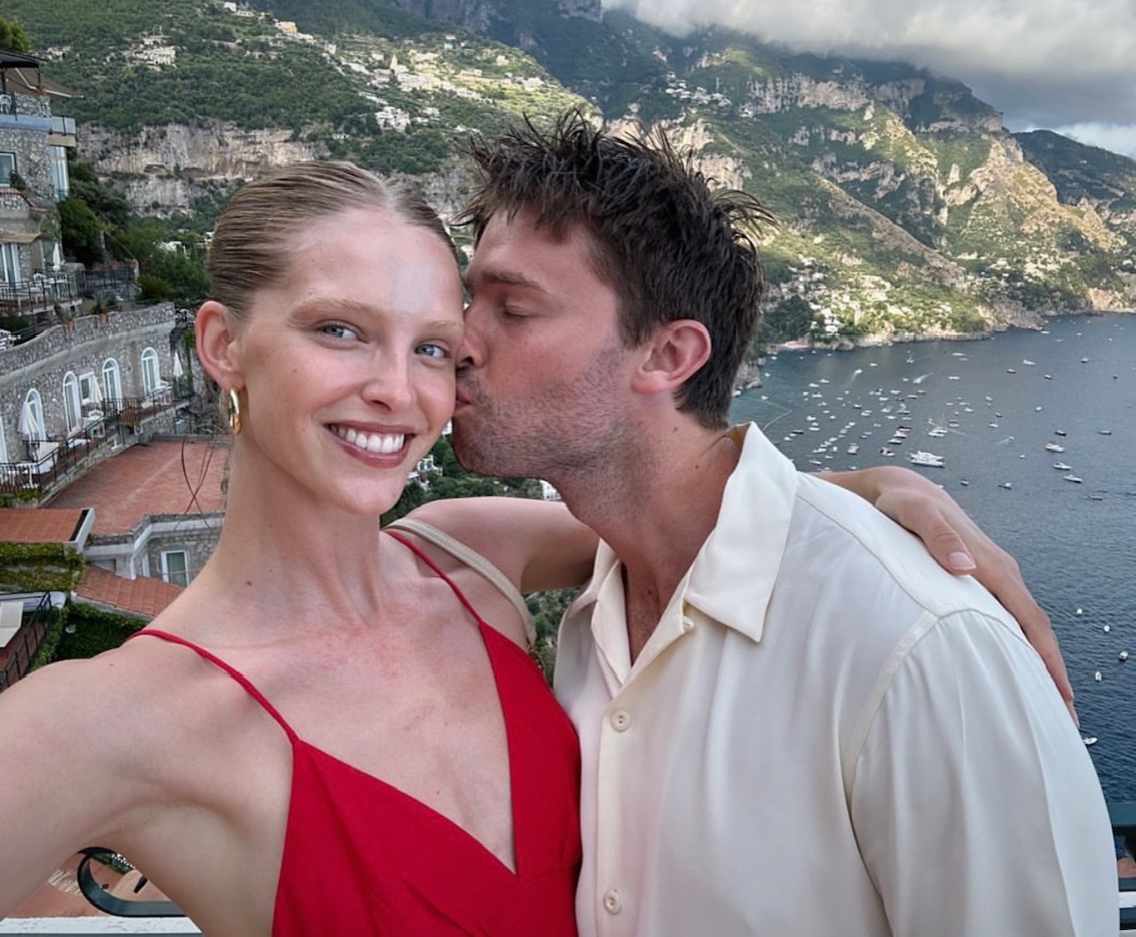 Patrick Schwarzenegger marries model Abby Champion in stunning lakeside wedding surrounded by his famous family