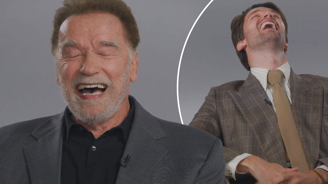 Arnold Schwarzenegger reacts to son Patrick’s 'shock' TV scene