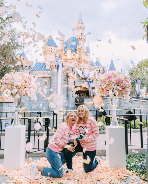 rebel wilson engament at disneyland 