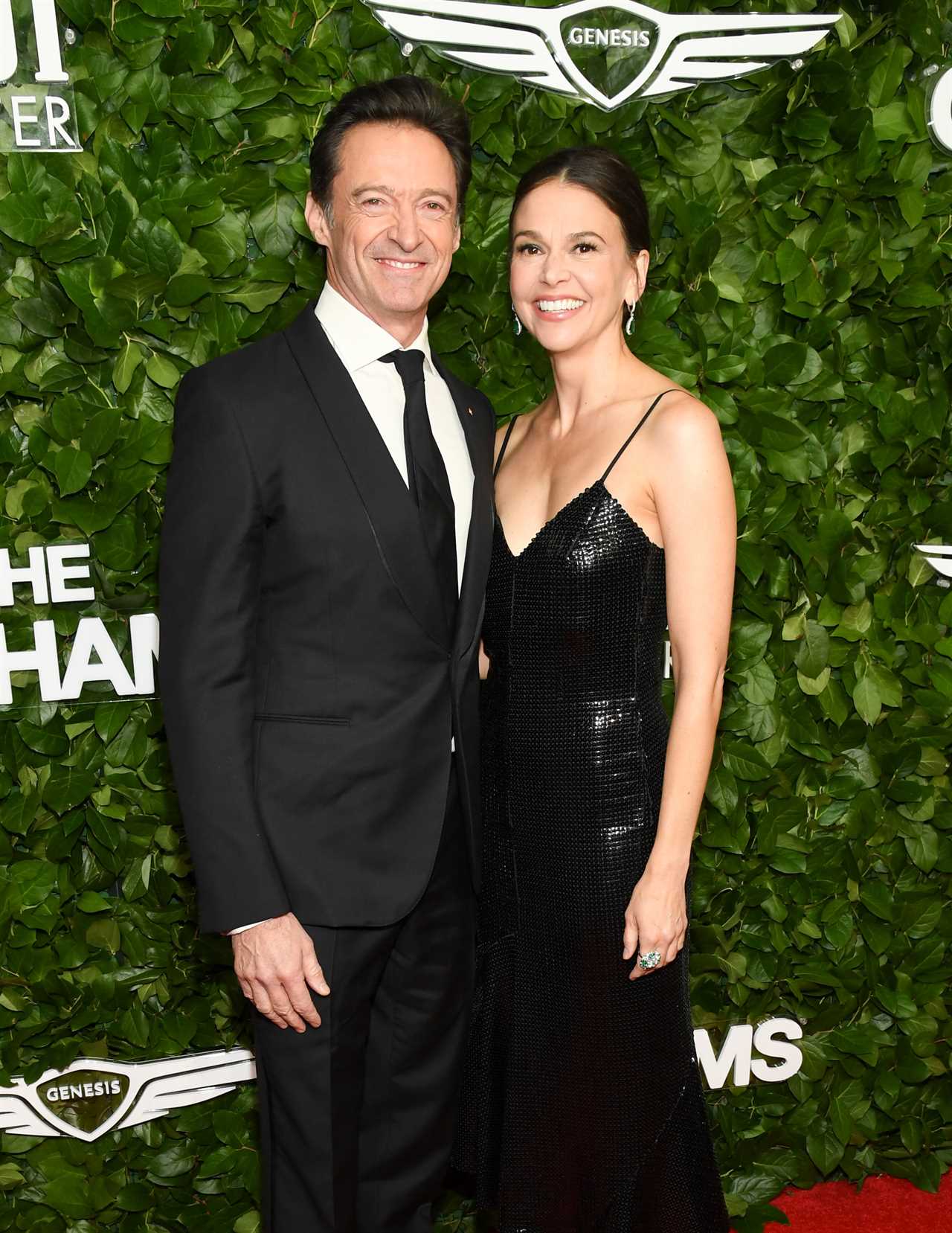 Hugh Jackman and Sutton Foster at the 35th Annual Gotham Film Awards held at Cipriani Wall Street on December 01, 2025 in New York, New York. (Photo by Kristina Bumphrey/WWD via Getty Images)