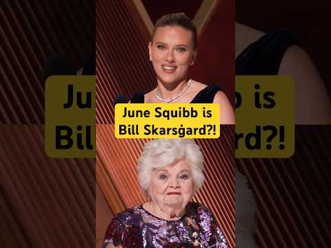 Is it June Squibb or Bill Skarsgård at the Oscars? Scarlett Johansson can't tell.