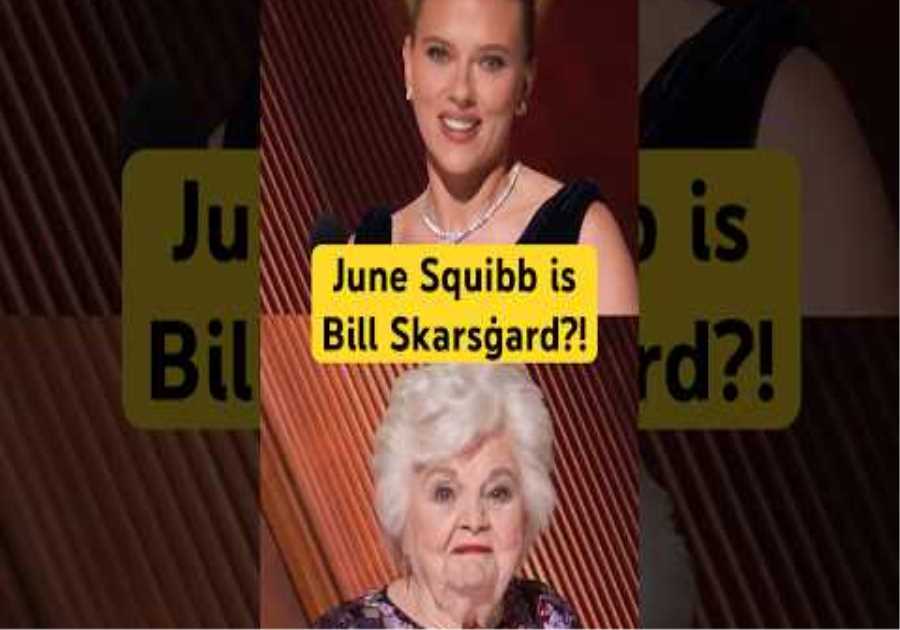Is it June Squibb or Bill Skarsgård at the Oscars? Scarlett Johansson can't tell.