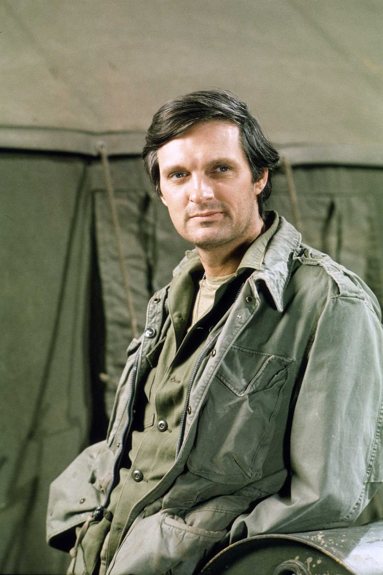 Alan Alda as Dr Benjamin Franklin 'Hawkeye' Pierce: Then